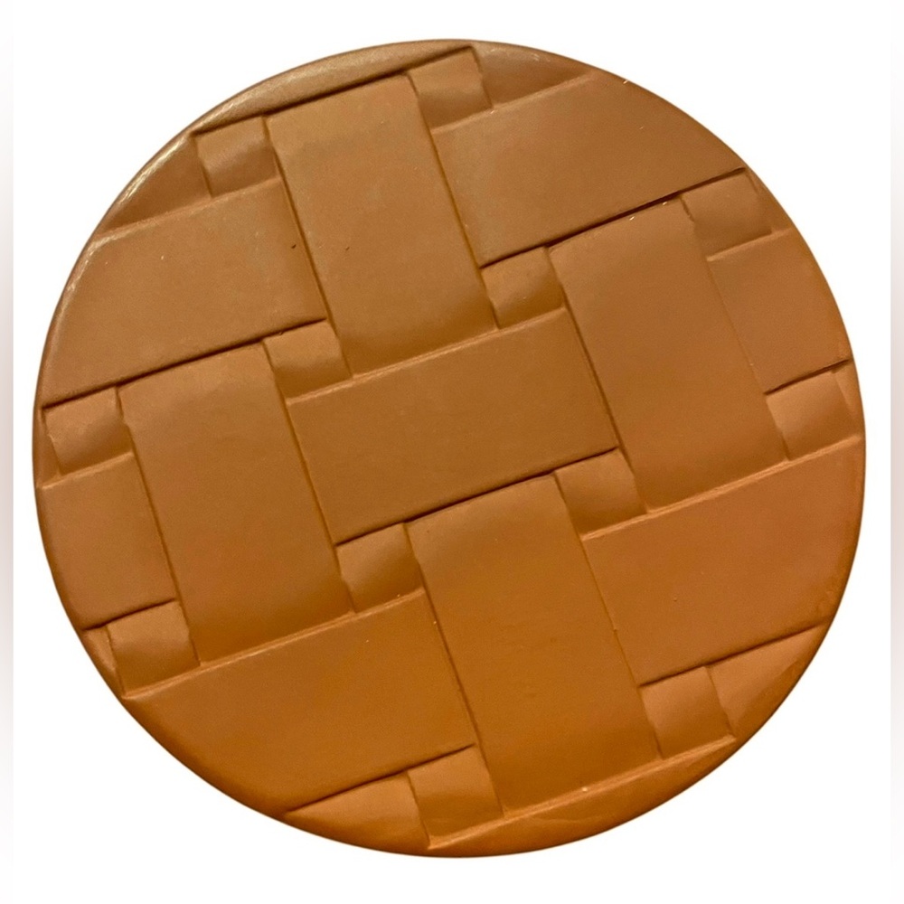 Pottery Button Basket Weave Brick / Bread Warmer / Warming Stone